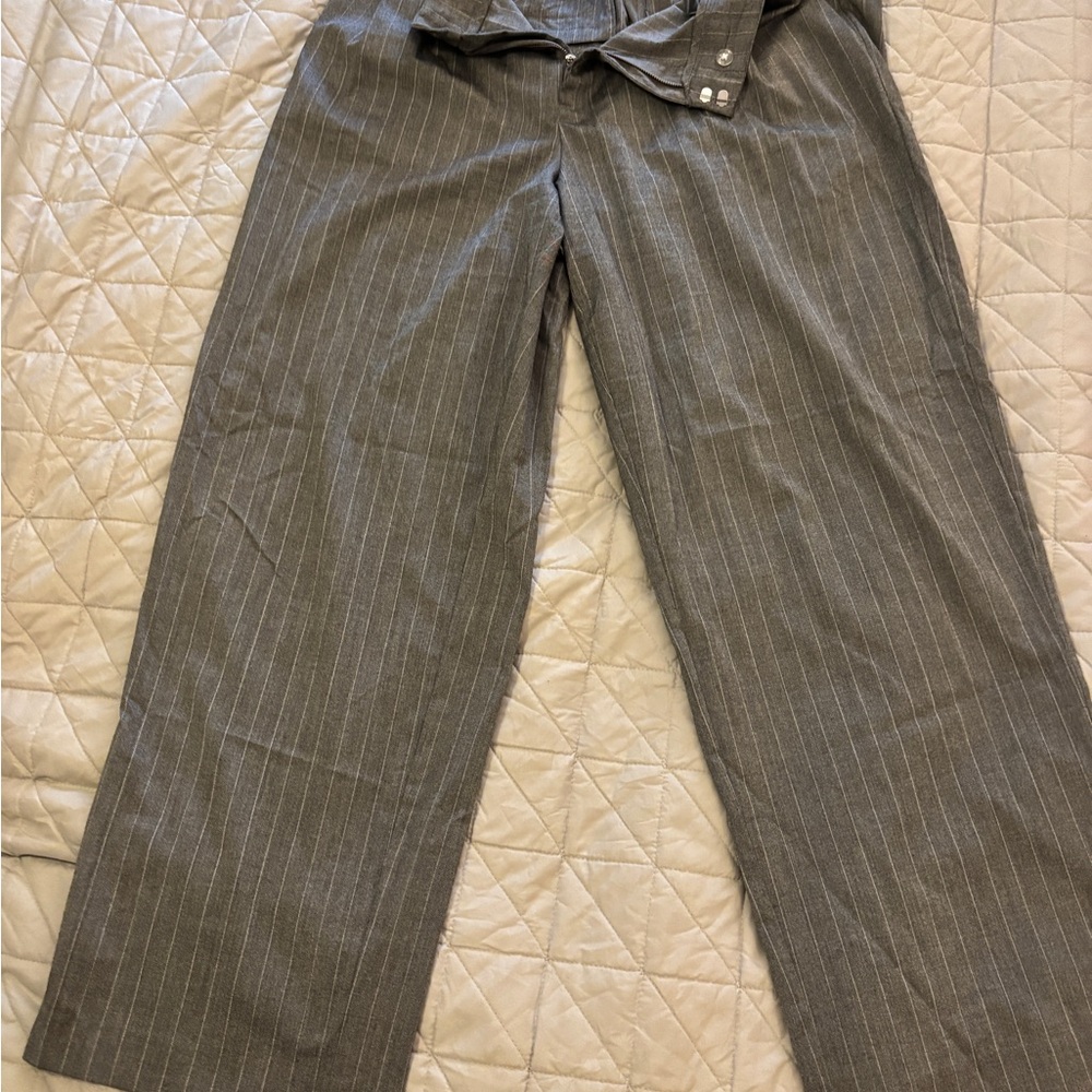 a new day Charcoal Pinstripe Women's Dress Pants